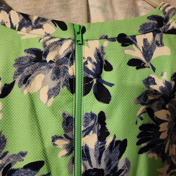 J Crew Floral A-Line Silhouette Dress Size 2 - Picture 7 of 8
